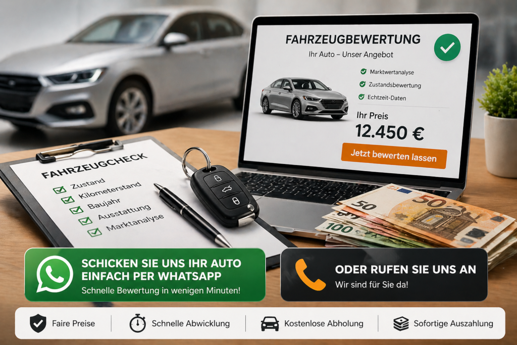 Autoankauf Düsseldorf zum Bestpreis – Gebrauchtwagen Unfallwagen und Fahrzeuge ohne TÜV verkaufen